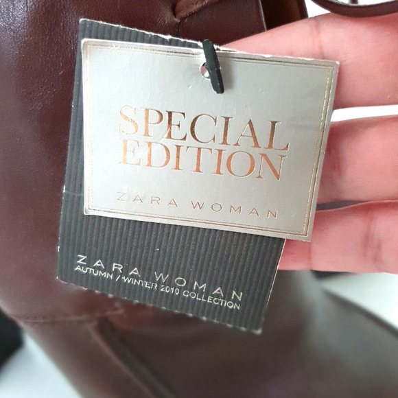 Special Edition Zara Brown Leather Booties - Picture 13 of 14